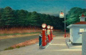 Edward Hopper - Gas Station at Dusk Masterpiece wall art