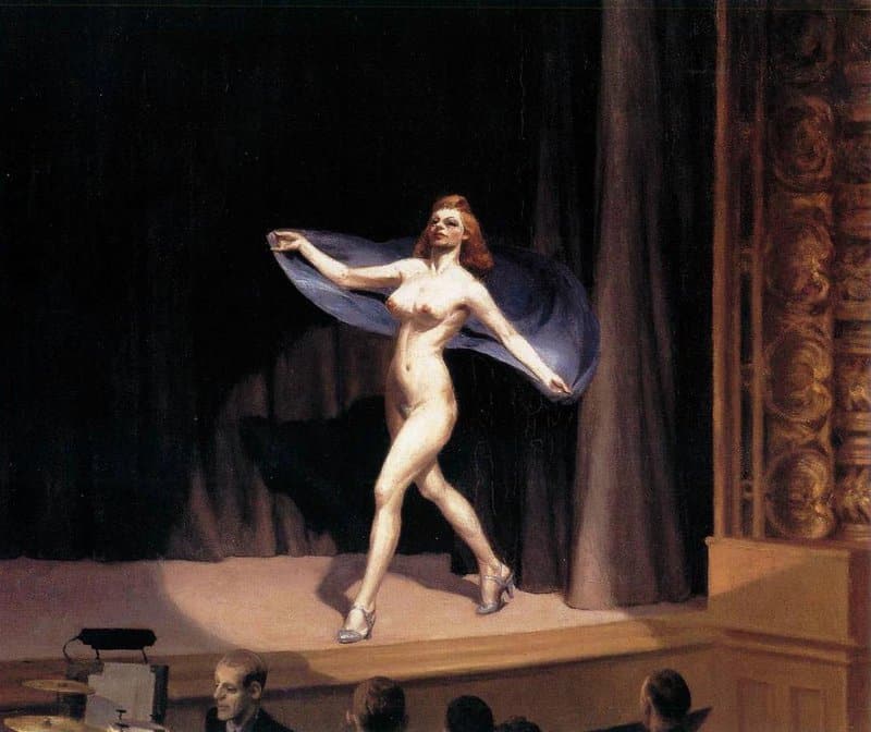 Edward Hopper - Girlie Show Artistry premium reproduction printed or painted