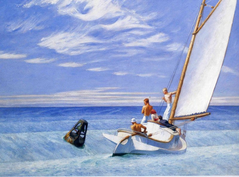 Edward Hopper - Ground Swell Masterpiece premium reproduction printed or painted