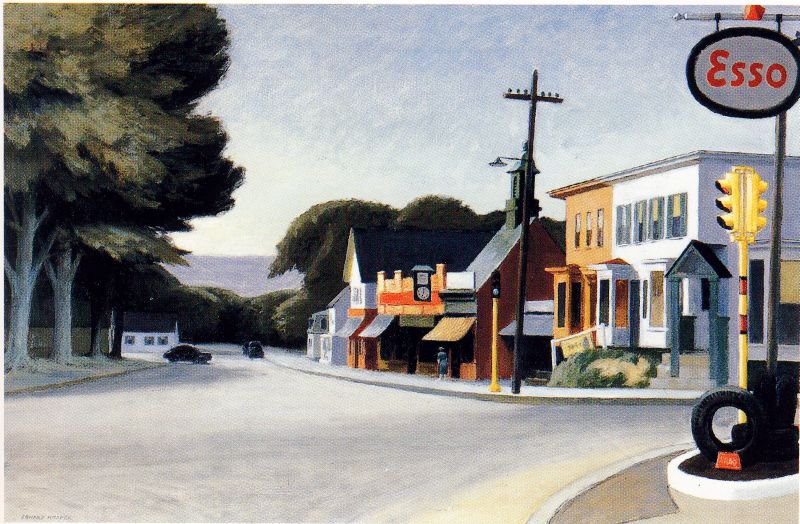 Edward Hopper - Orleans Street Scene premium reproduction printed or painted