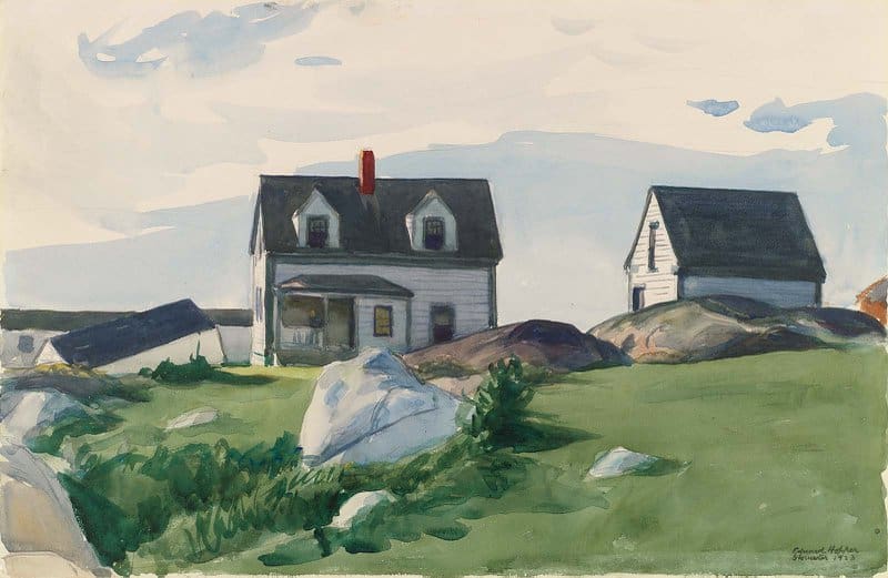 Edward Hopper - Squam Light Houses, 1923 premium reproduction printed or painted