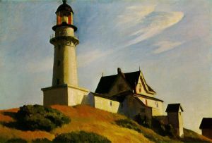 Edward Hopper - Lighthouse at Two Lights Artwork wall art