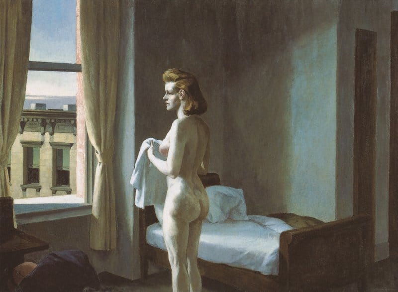 Edward Hopper - Morning in a City Wall Art premium reproduction printed or painted