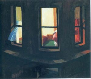 Edward Hopper - Night Window Scene wall art