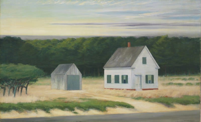 Edward Hopper - October on Cape Cod Wall Art premium reproduction printed or painted