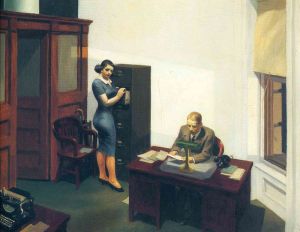 Edward Hopper - Office At Night Wall Art wall art