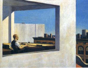 Edward Hopper - Office in a Small City Painting wall art