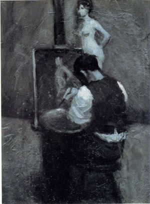Edward Hopper - Painter and Model wall art