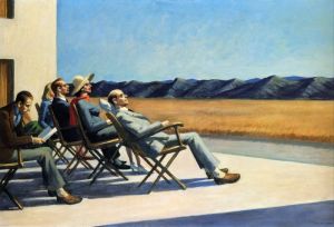 Edward Hopper - People in the Sun Wall Art wall art