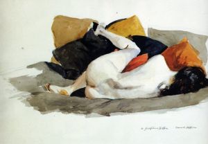 Edward Hopper - Reclining Nude Wall Art wall art