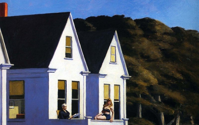 Hopper - Second Story Sunlight Wall Art premium reproduction printed or painted