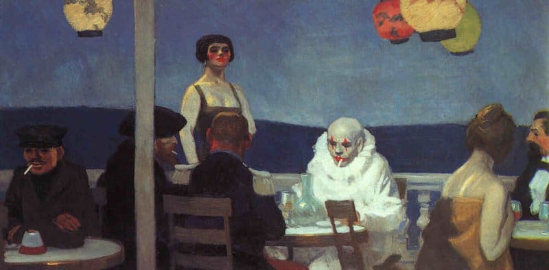 Edward Hopper - Soir Bleu Wall Art premium reproduction printed or painted