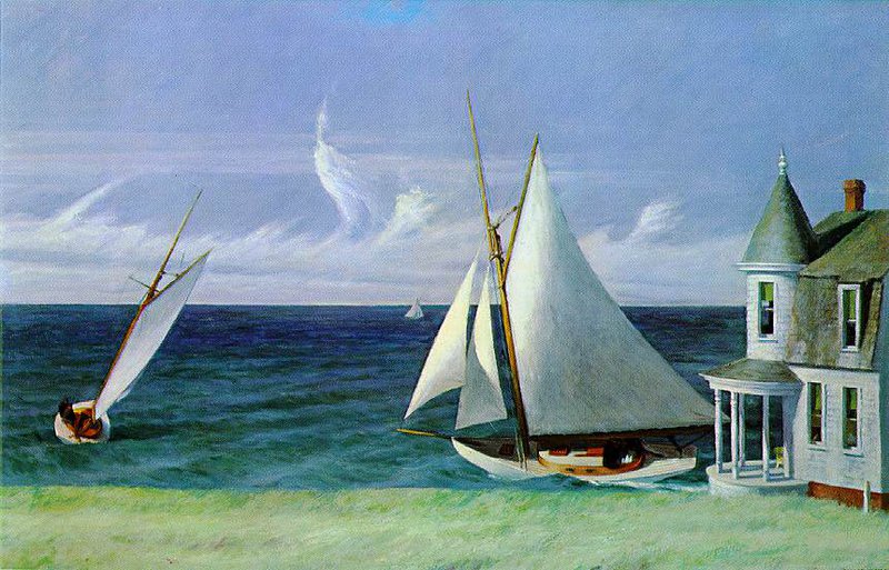 Edward Hopper - The Lee Shore premium reproduction printed or painted
