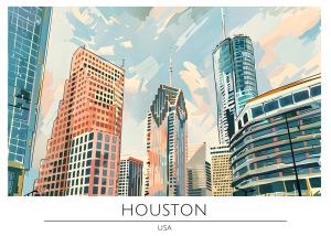 Urban Elegance: Houston's Architectural Splendor wall art