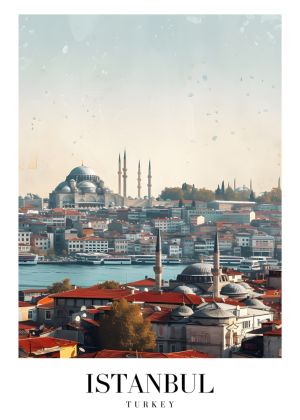 Serenity of Istanbul: A Skyline Portrait wall art