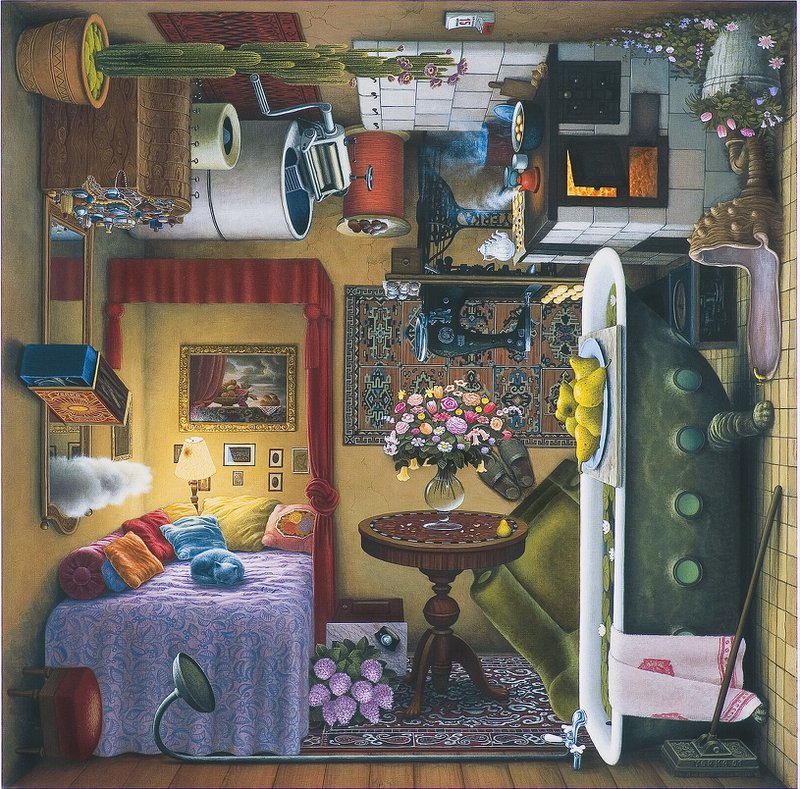Jacek Yerka Boudoir premium reproduction printed or painted