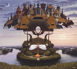 Jacek Yerka Canopy wall art