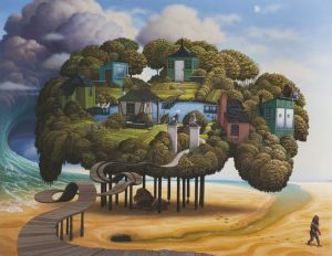 Jacek Yerka Drain wall art