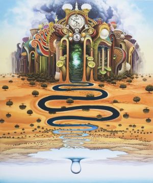 Jacek Yerka Flumen Temporis wall art
