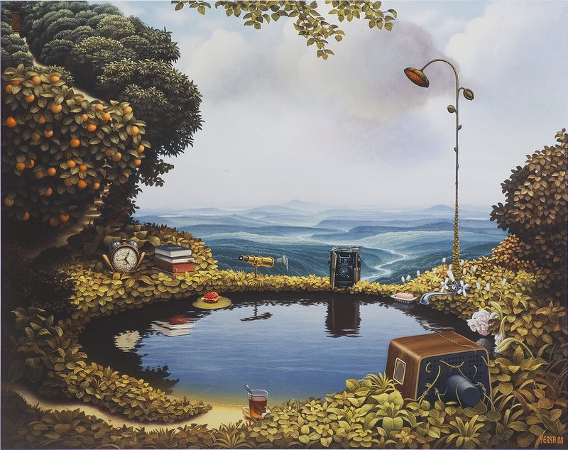 Jacek Yerka Jaccuzi premium reproduction printed or painted