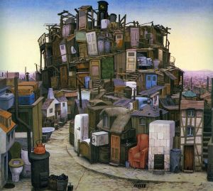Jacek Yerka Metropolis wall art