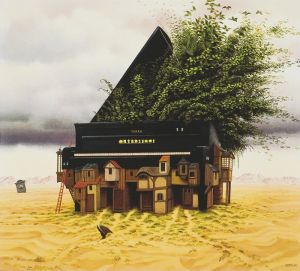 Jacek Yerka Piano wall art