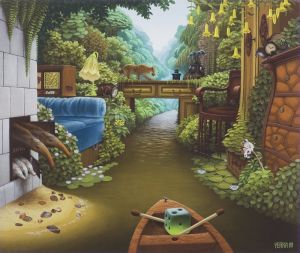 Jacek Yerka Pocket Jungle Room wall art