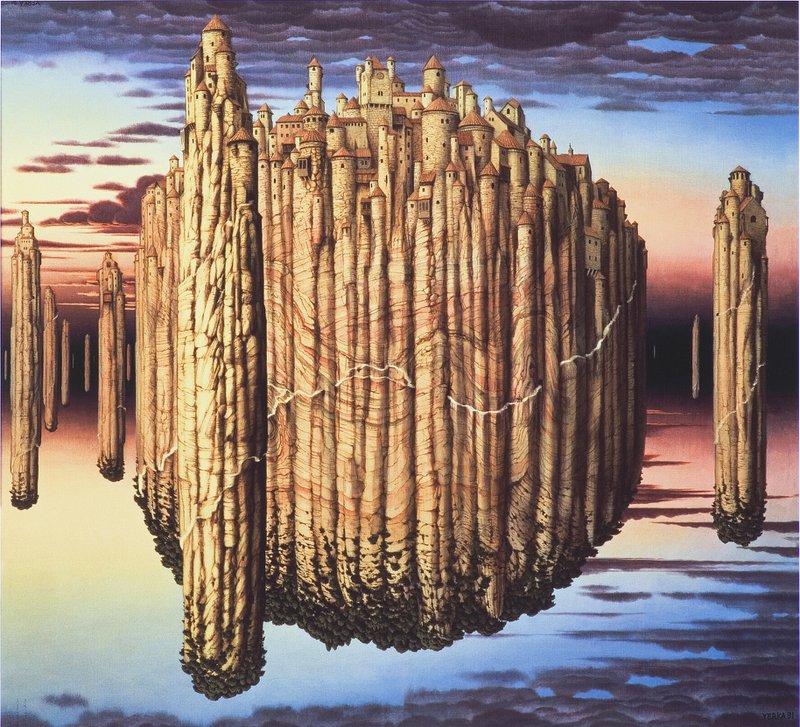 Jacek Yerka String Theory premium reproduction printed or painted