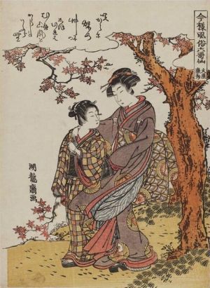 Serene Moments: Japanese Ukiyo-e Romance wall art
