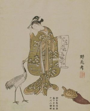 Edo Elegance: A Dance with Nature wall art
