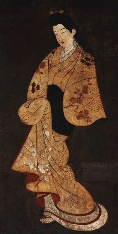 Graceful Elegance: Timeless Japanese Woman in Art premium reproduction