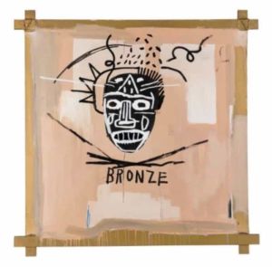 Jean-Michel Basquiat - Bronze Mask Painting wall art