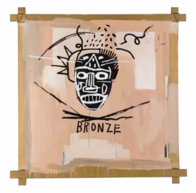 Jean-Michel Basquiat - Bronze Mask Painting premium reproduction