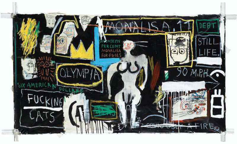 Jean-Michel Basquiat - Crown Hotel Mona Lisa, 1982 premium reproduction