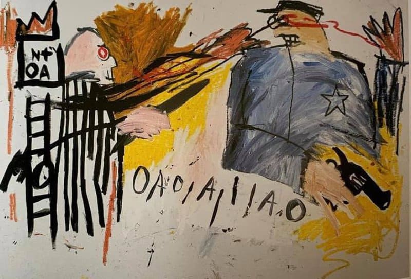 Jean-Michel Basquiat - Sheriff 1981 premium reproduction