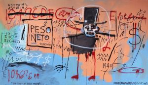 Jean-Michel Basquiat - The Guilt of Golden Teeth Wall Art wall art