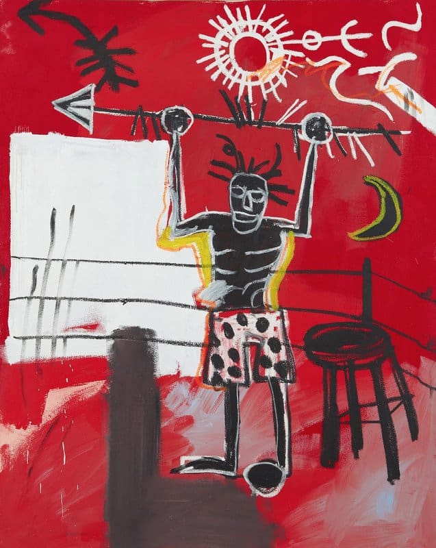 Jean-Michel Basquiat - The Ring 1981 Wall Art premium reproduction