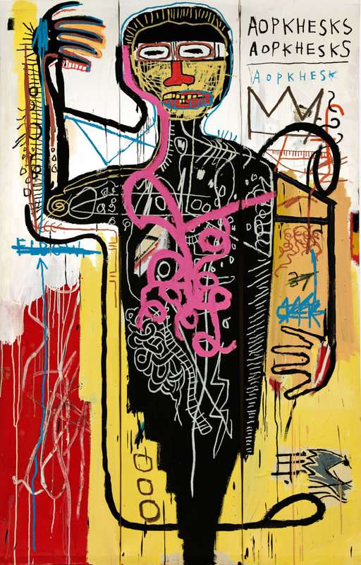 Jean-Michel Basquiat - The Battle with Medici premium reproduction