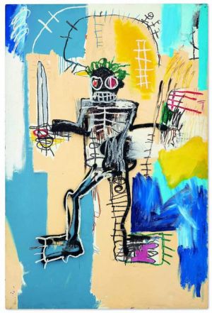 Jean-Michel Basquiat - Warrior 1982 wall art