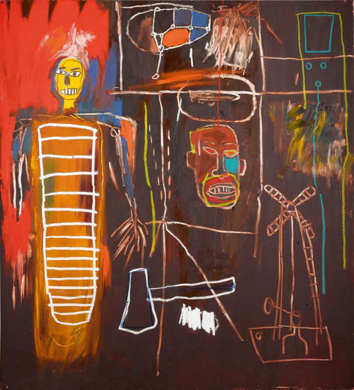 Jean-Michel Basquiat - Air Power Wall Art 1984 premium reproduction printed or painted