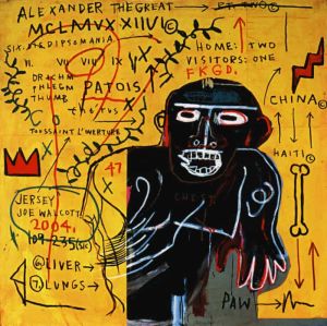 Jean-Michel Basquiat - All Colored Cast Part III (1982) wall art
