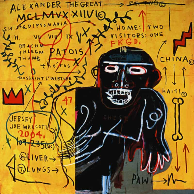 Jean-Michel Basquiat - All Colored Cast Part III (1982) premium reproduction printed or painted