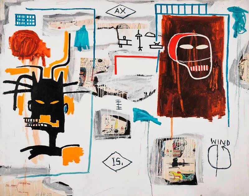 Jean-Michel Basquiat - Apex Wall Art 1986 premium reproduction printed or painted