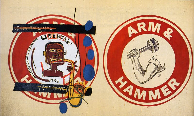 Jean-Michel Basquiat - Arm and Hammer II (1985) premium reproduction printed or painted