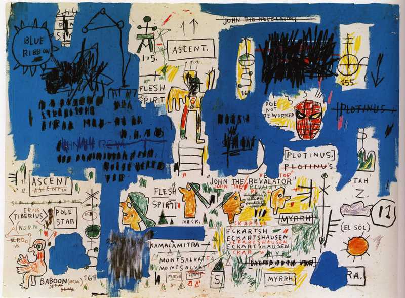 Jean-Michel Basquiat - Ascent Pop Art Masterpiece premium reproduction printed or painted