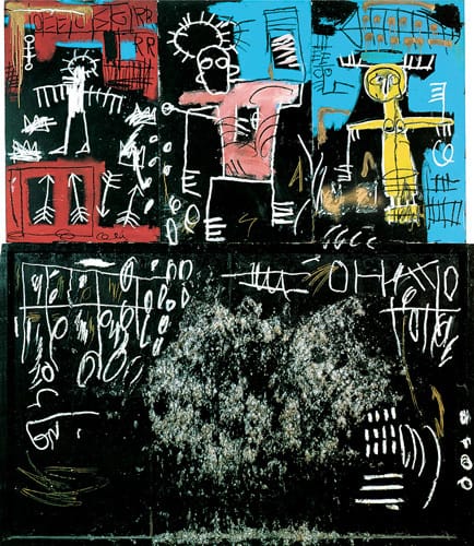 Jean-Michel Basquiat: Black Tar and Feathers (1982) premium reproduction printed or painted
