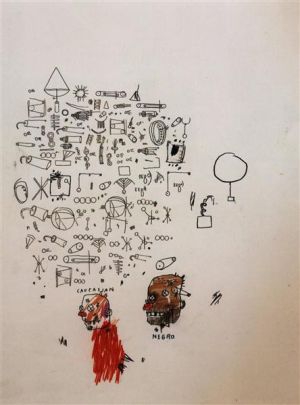 Jean-Michel Basquiat: Caucasian Negro wall art