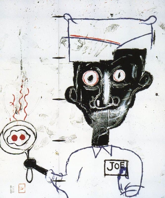 Jean-Michel Basquiat: Eyes and Eggs, 1983 premium reproduction printed or painted
