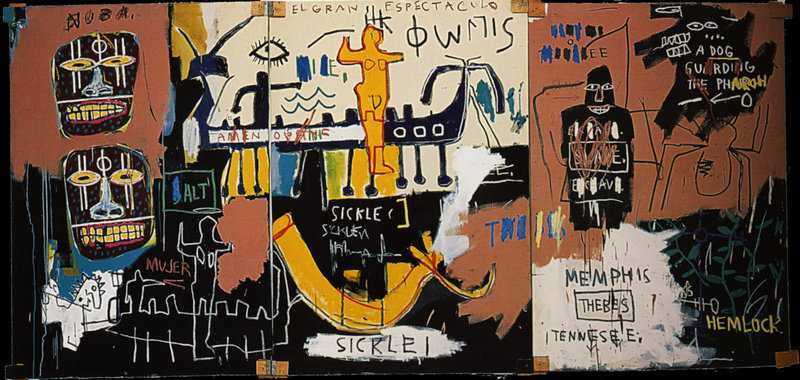 Jean-Michel Basquiat: History of the Black People, 1983 premium reproduction printed or painted
