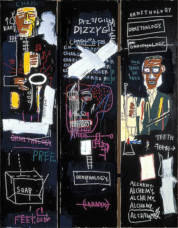 Jean-Michel Basquiat: Horn Players premium reproduction printed or painted